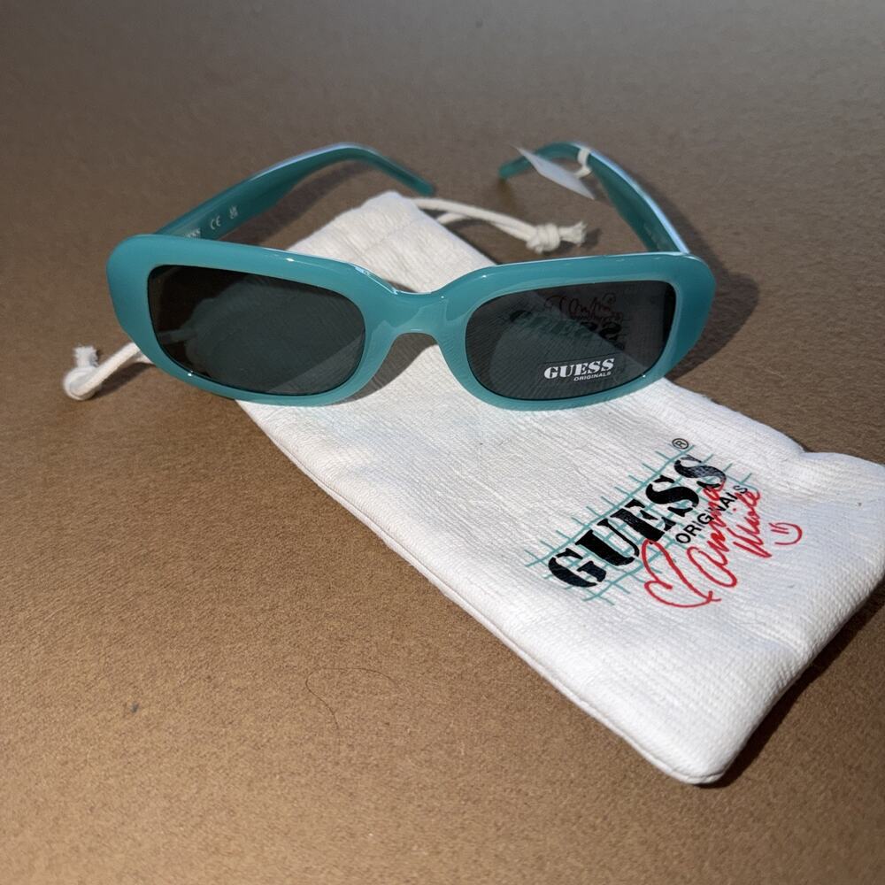 Guess Blue/Green Rectangular Ladies Sunglasses Item No. GU8250 87N 54